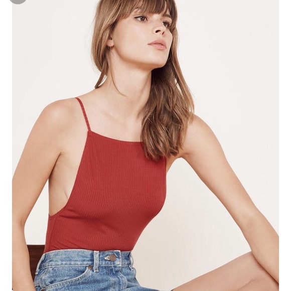 Reformation Gia Bodysuit - Raspberry - Small - Picture 2 of 5